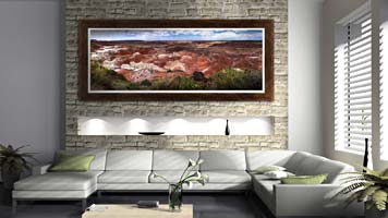 Panoramic of the Petrified Forest Arizona