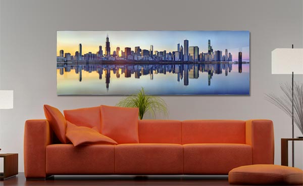 Chicago Sunset Skyline |  Chicago Illinois