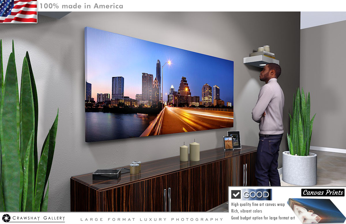 Canvas Print of Congress Avenue Austin Texas