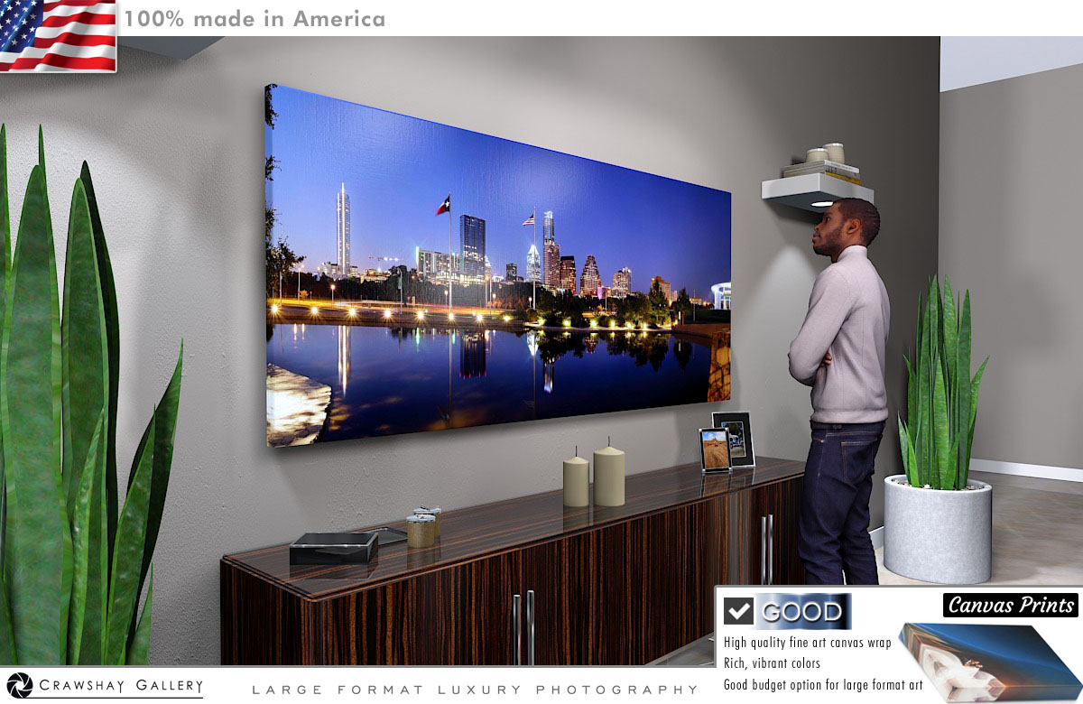 Canvas Print of Austin Texas Skyline