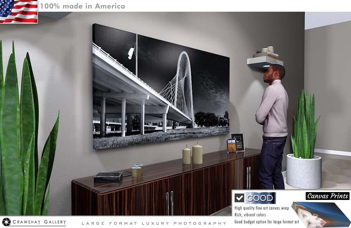 Canvas Print of The Margaret Hunt Bridge