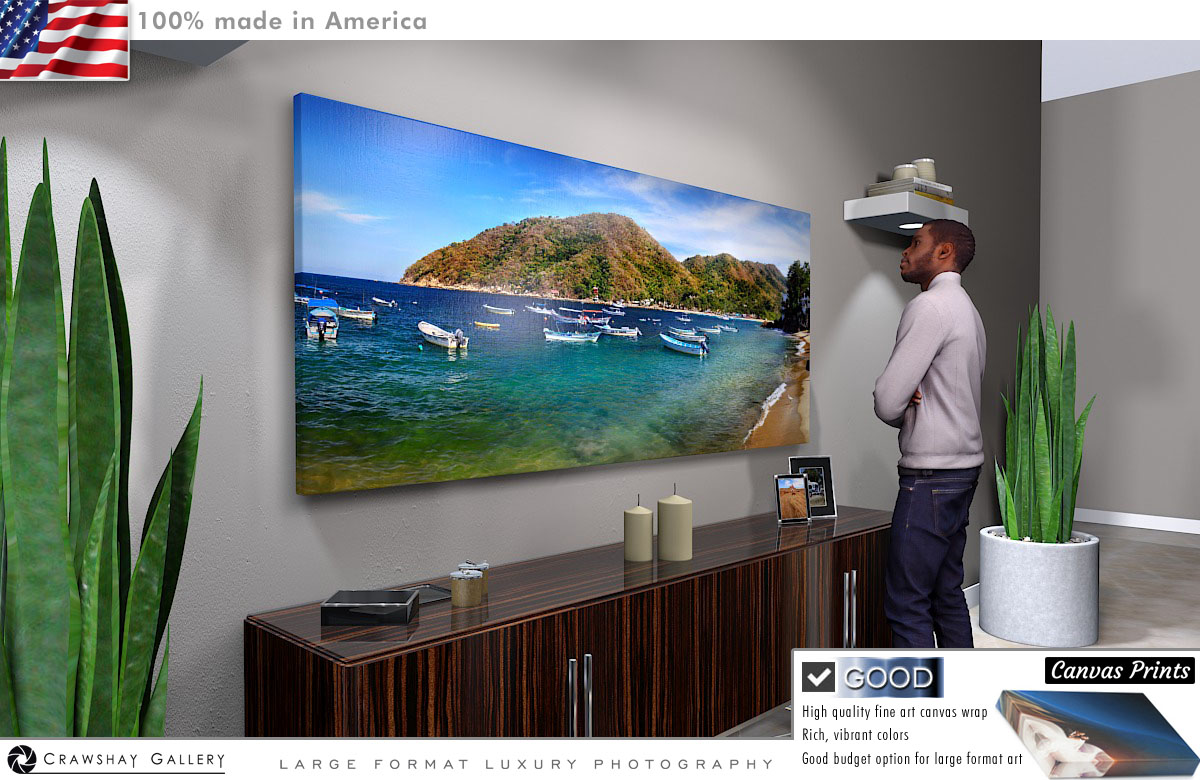 Canvas Print of Yelapa Beach