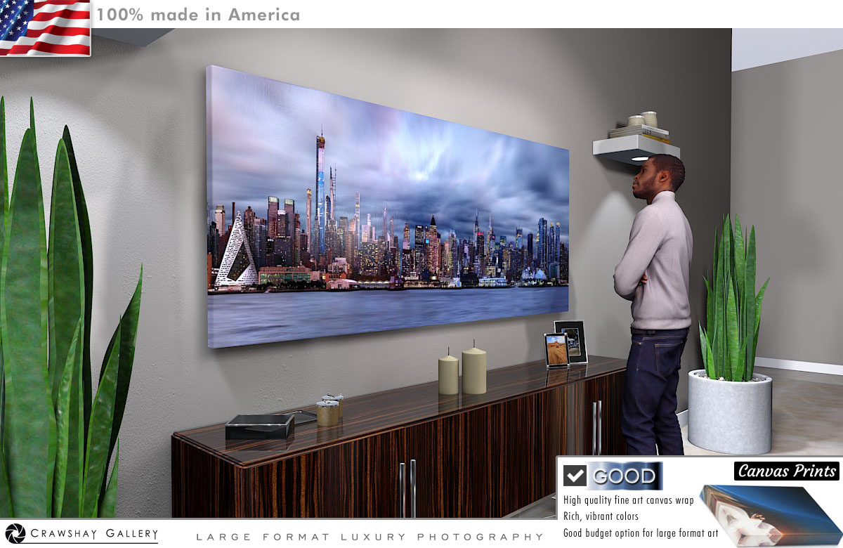 Canvas Print of New York City Skyline Panorama