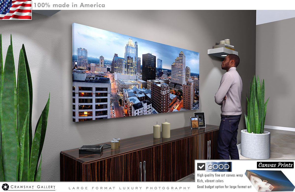 Canvas Print of Austin Texas Skyline