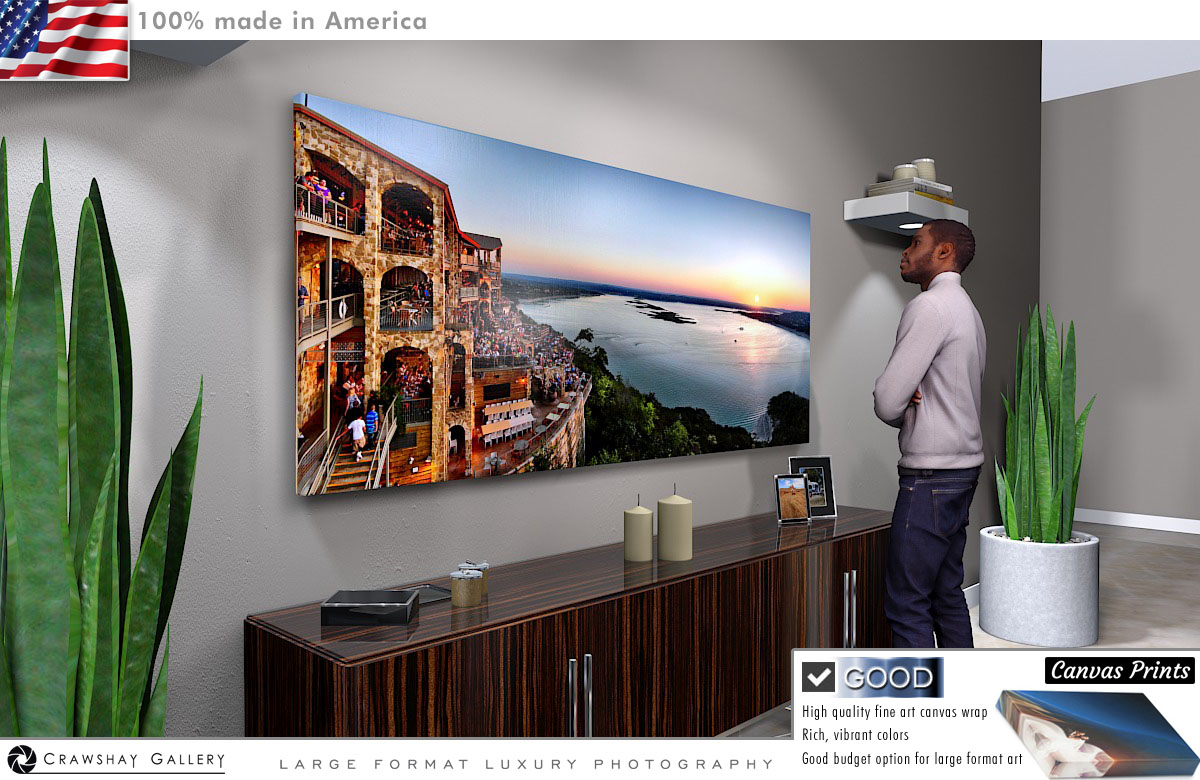 Canvas Print of The Famous Oasis Texas Sunset