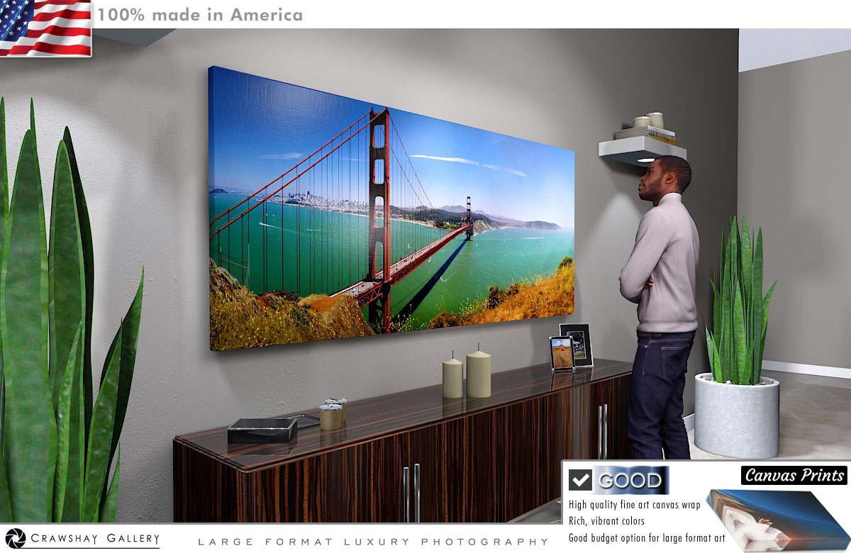 Canvas Print of The Golden Gate Bridge