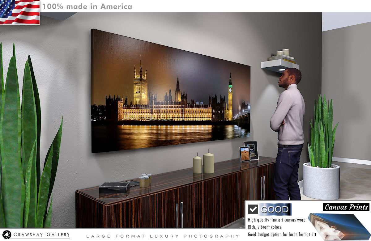 Canvas Print of The Houses of Parliament UK