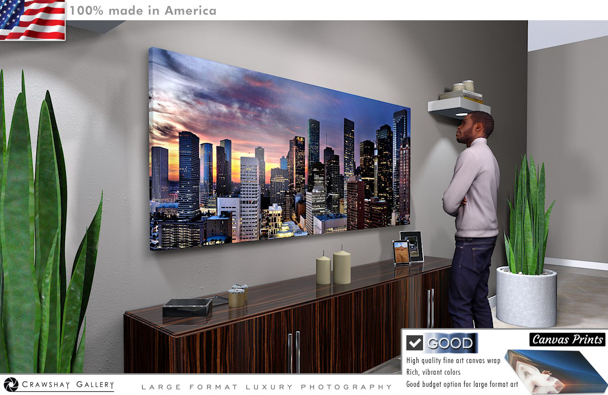 Canvas Print of Houston Texas Skyline