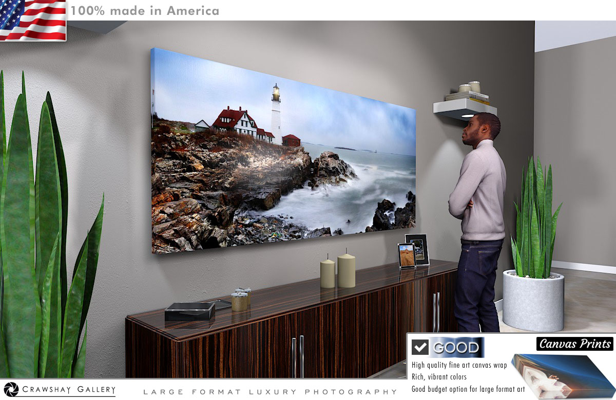 Canvas Print of Portland Head Lighthouse, Maine