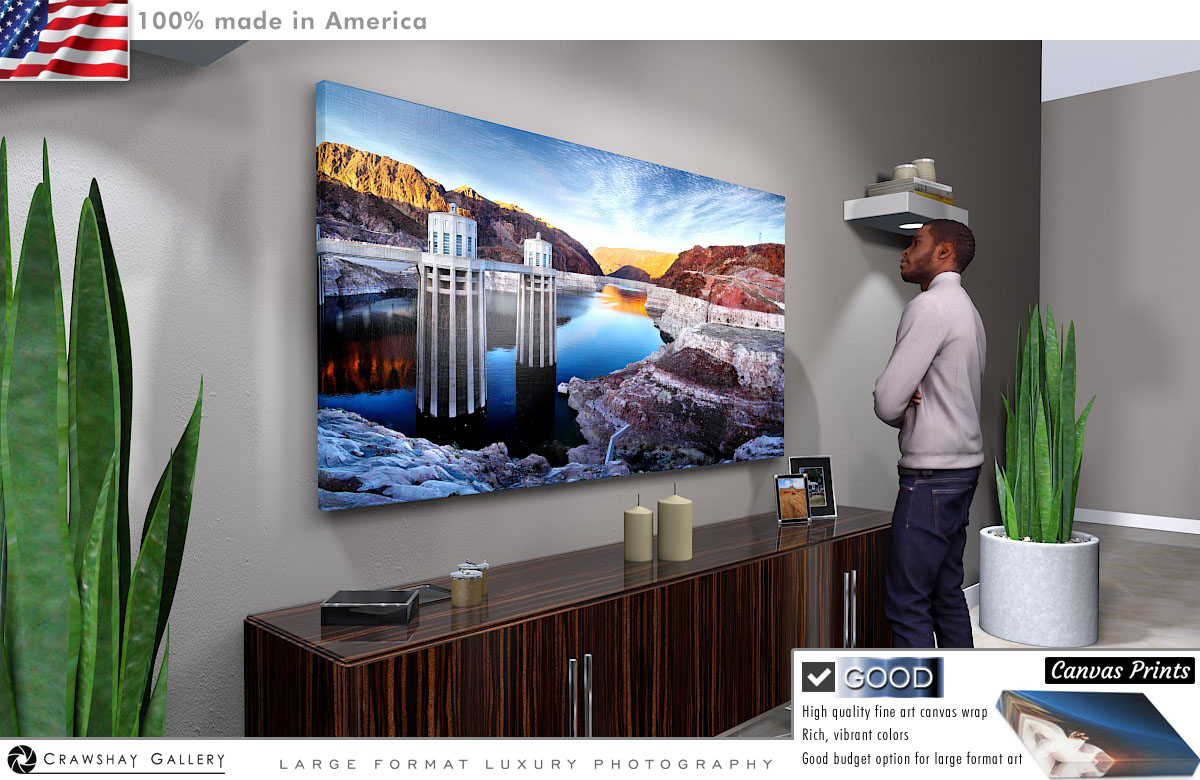 Canvas Print of The Hoover Dam