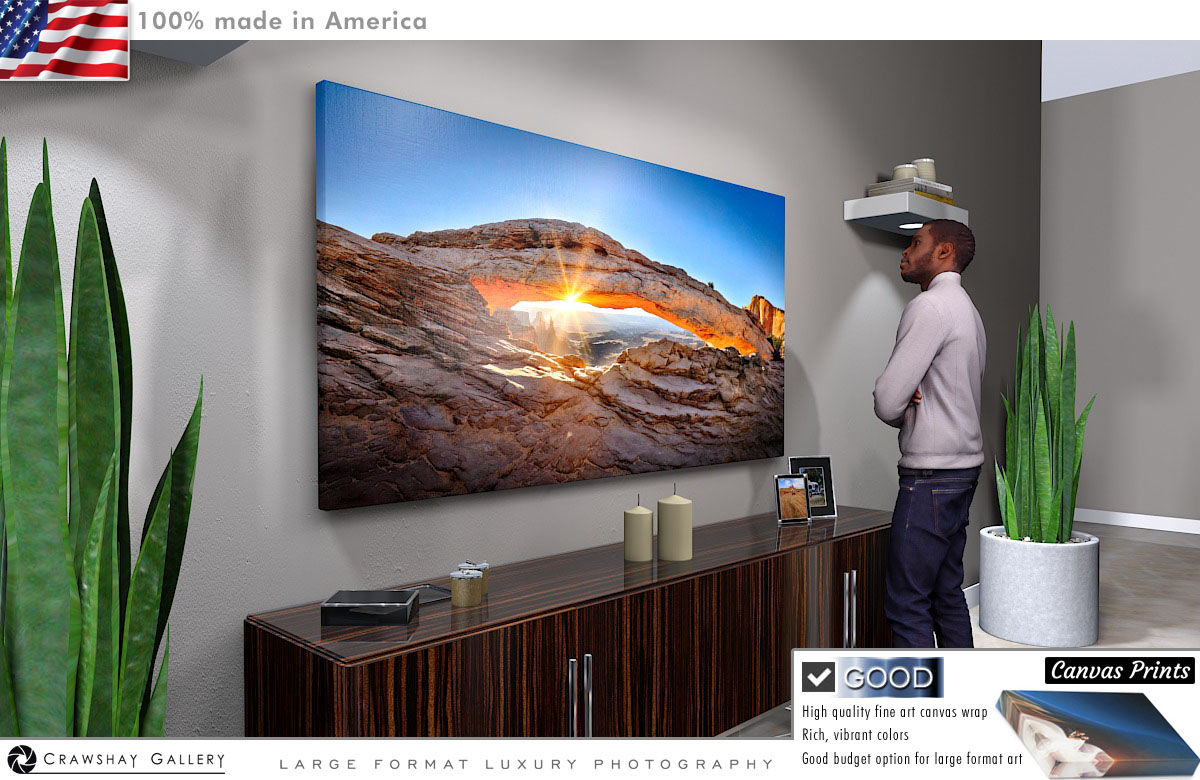 Canvas Print of Mesa Arch Sunrise