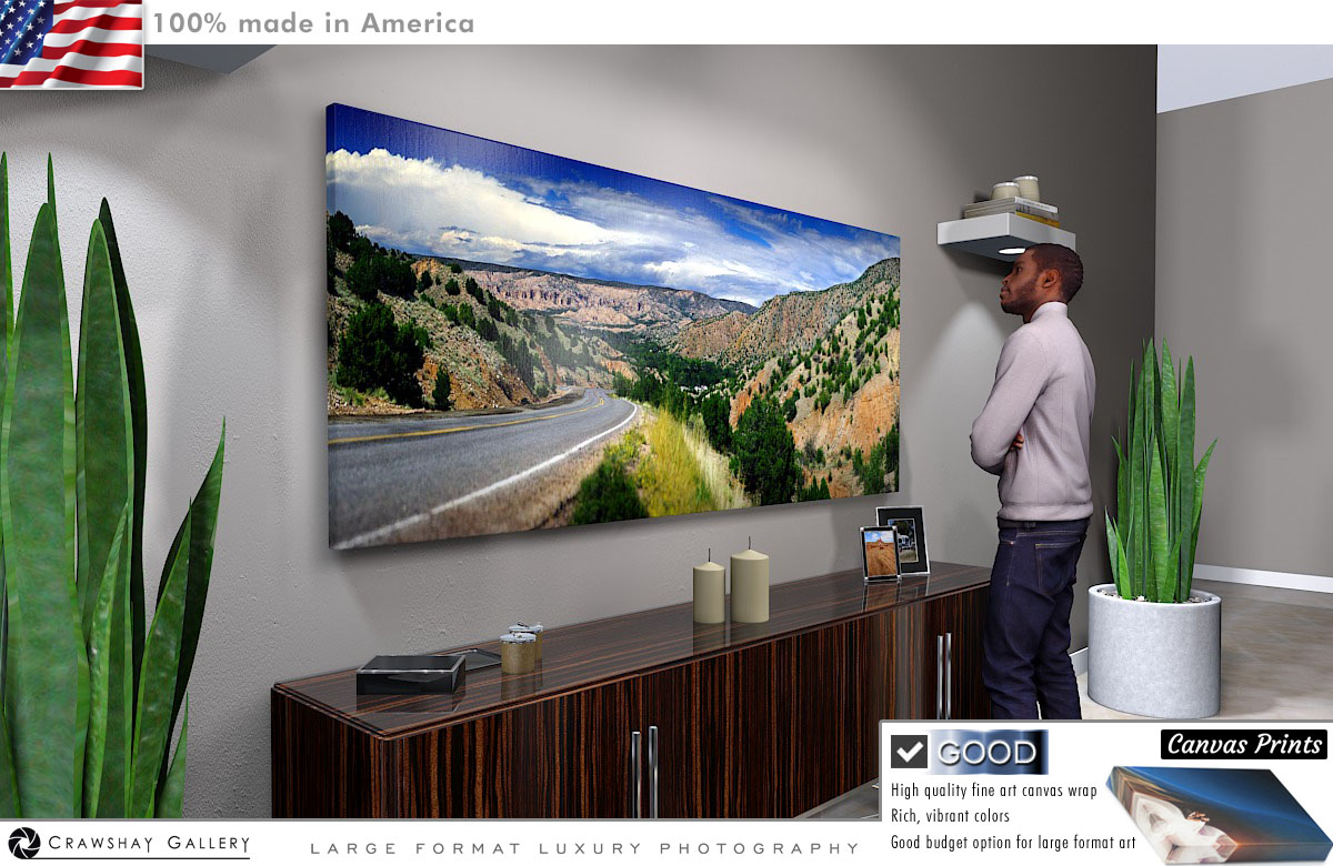 Canvas Print of Chimayo Road New Mexico
