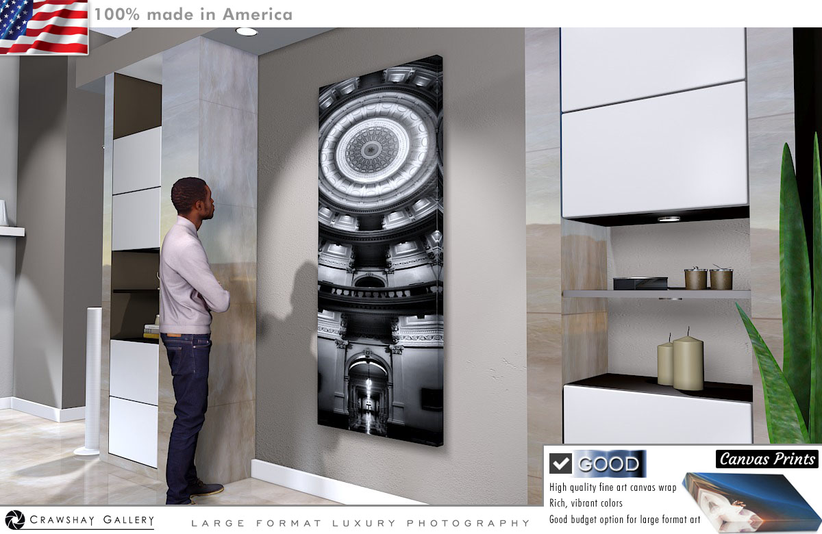 Canvas Print of Texas State Capitol Interior