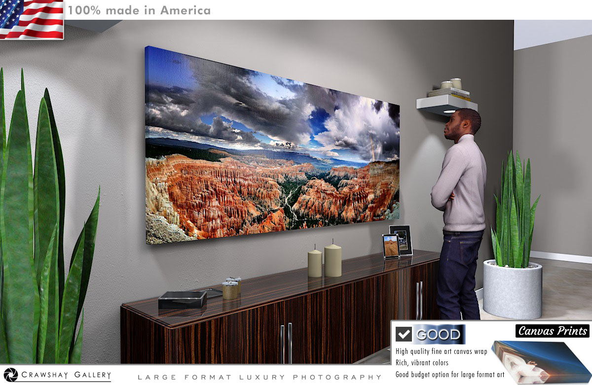 Canvas Print of Bryce Canyon Panoramic Photograph