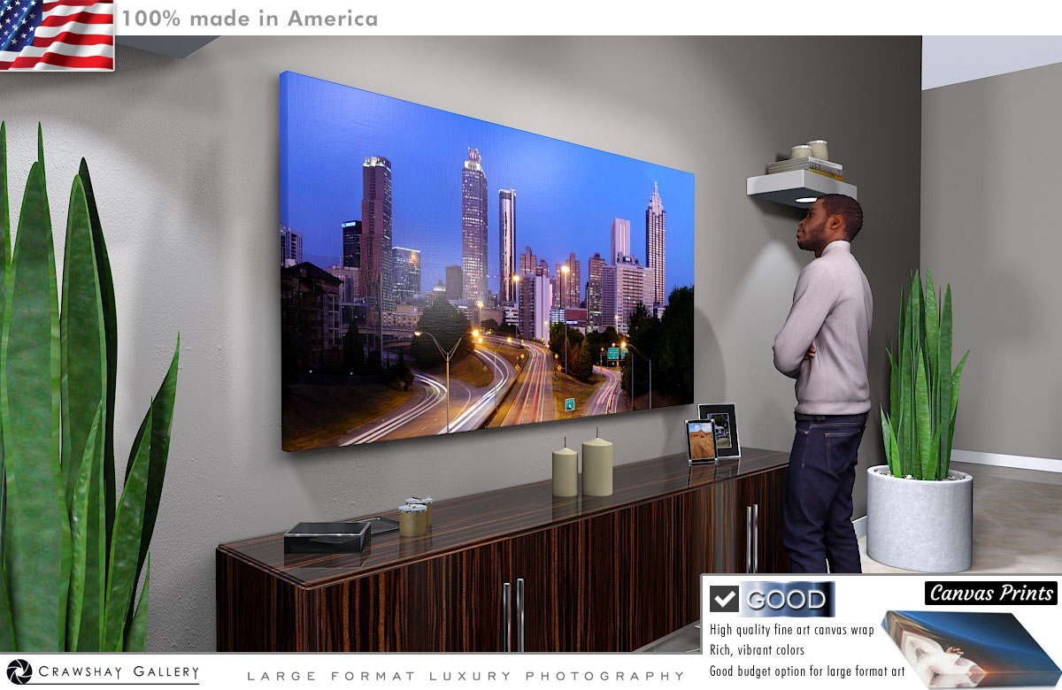Canvas Print of Atlanta Skyline - The Walking Dead