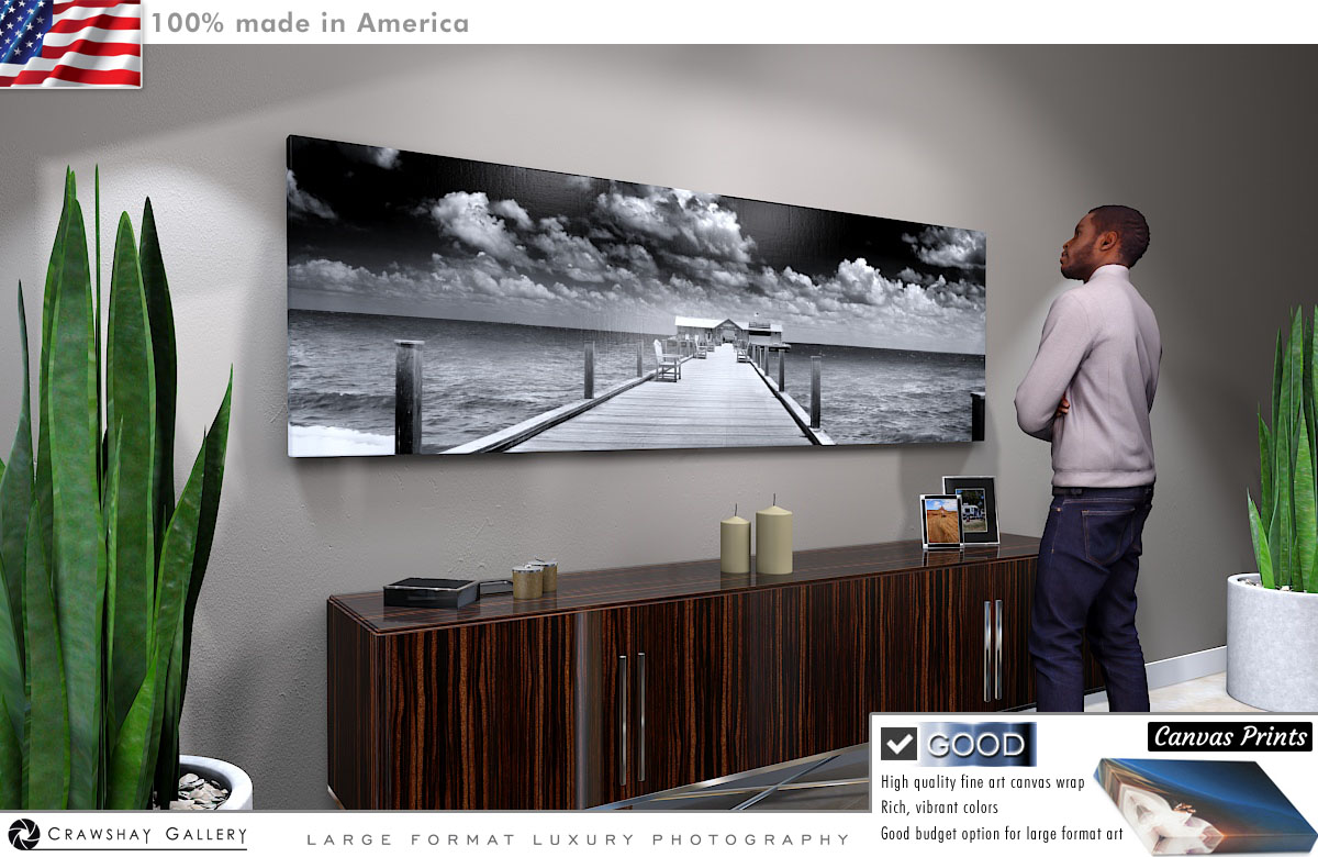 Canvas Print of City Pier Before the Storm