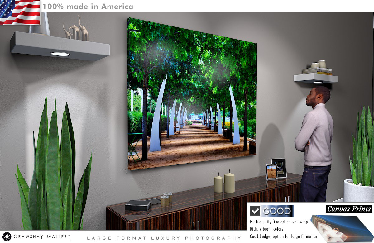 Canvas Print of Klyde Warren Park Dallas