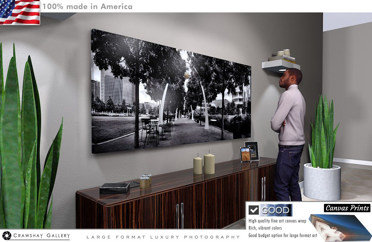 Canvas Print of Klyde Warren Park Dallas