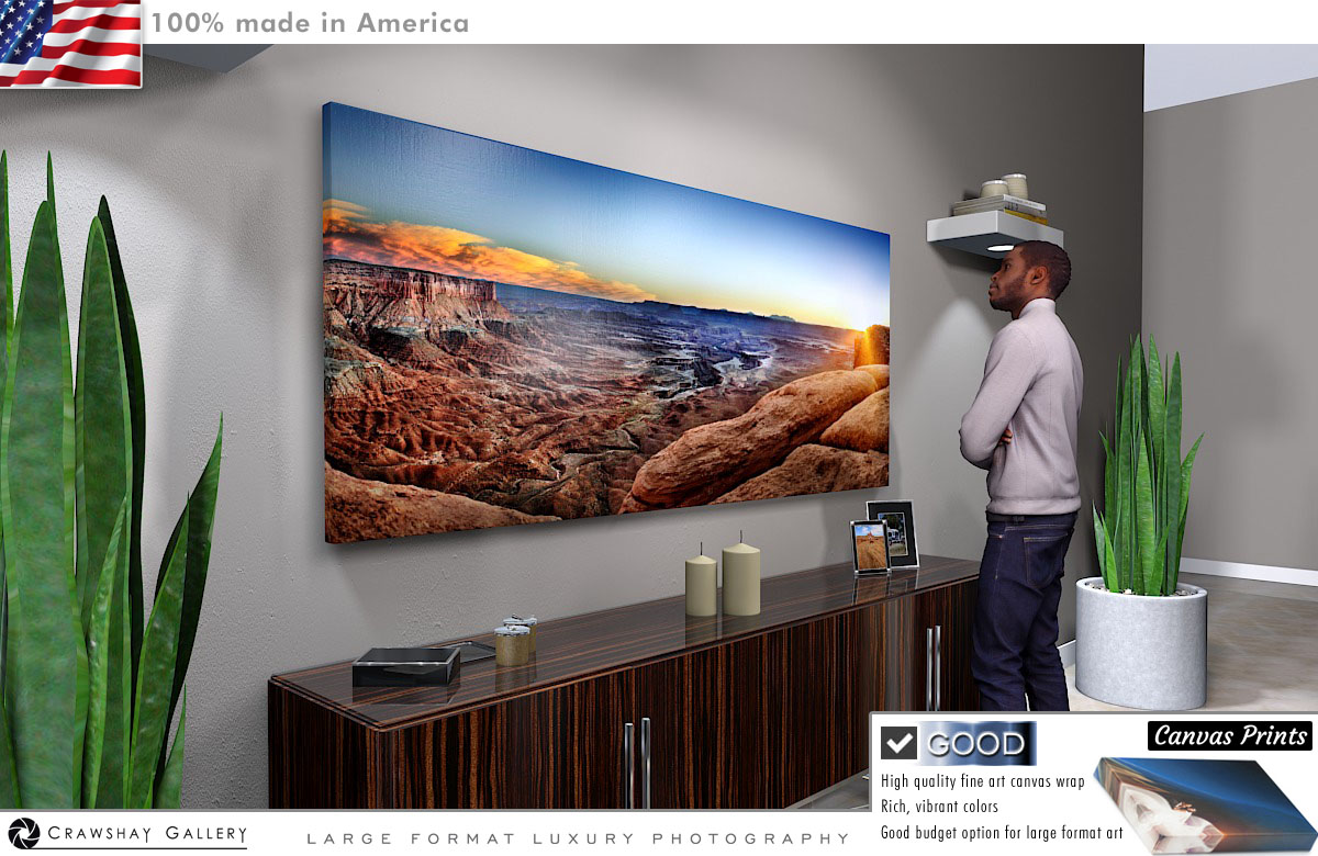 Canvas Print of Canyonlands Sunset