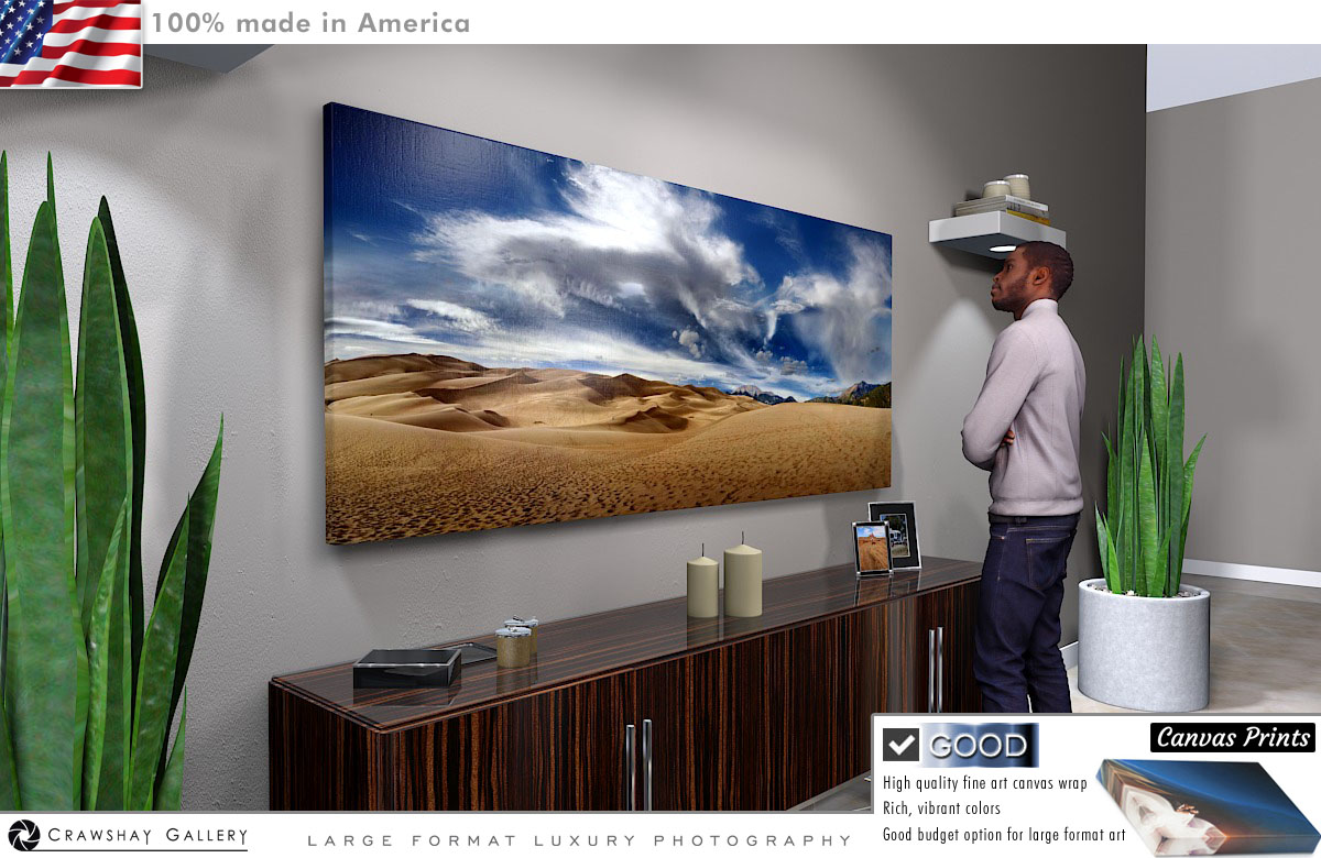 Canvas Print of The Great Sandunes of Colorado