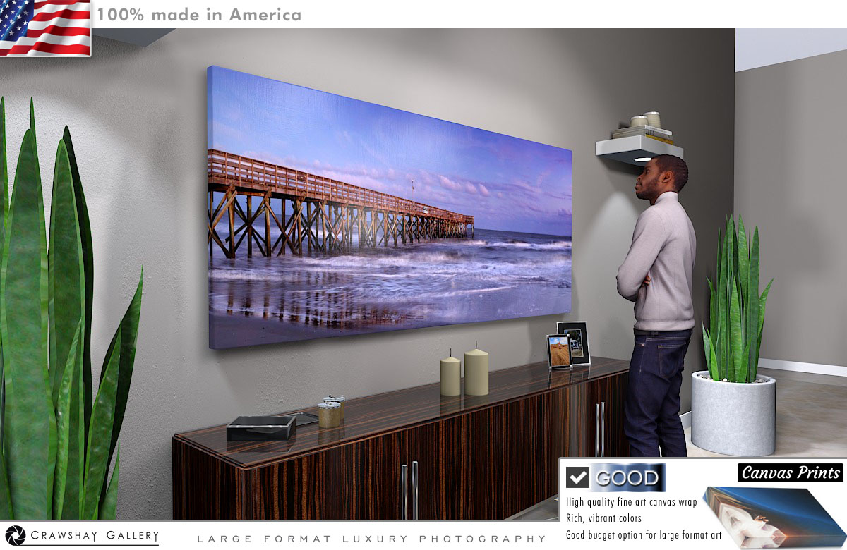 Canvas Print of Isle of Palms Pier