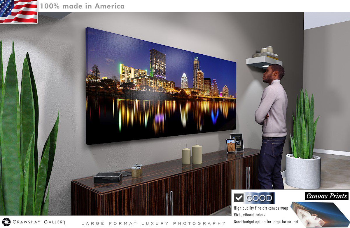 Canvas Print of Austin Texas Skyline