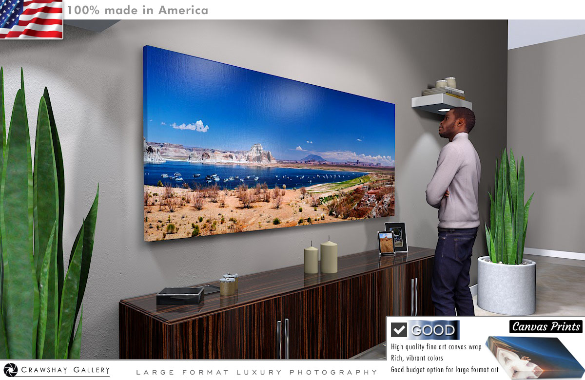 Canvas Print of Lake Powell Page Arizona