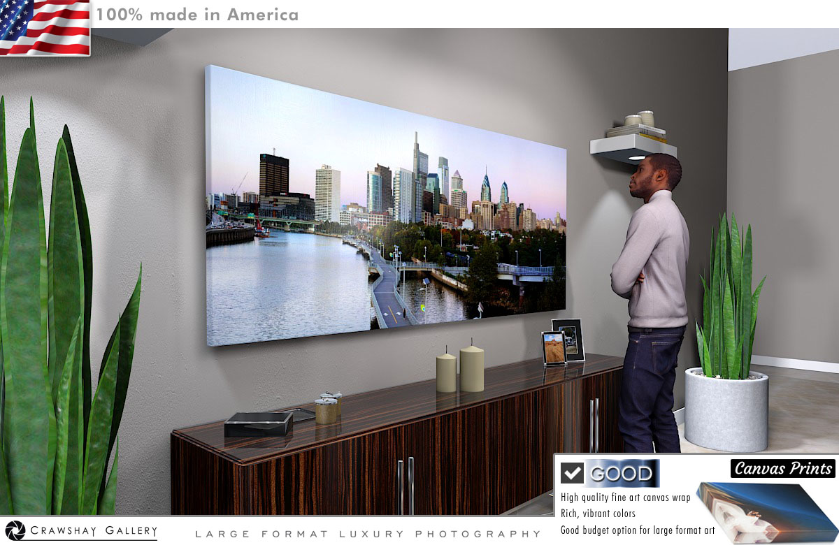Canvas Print of Philadelphia Skyline
