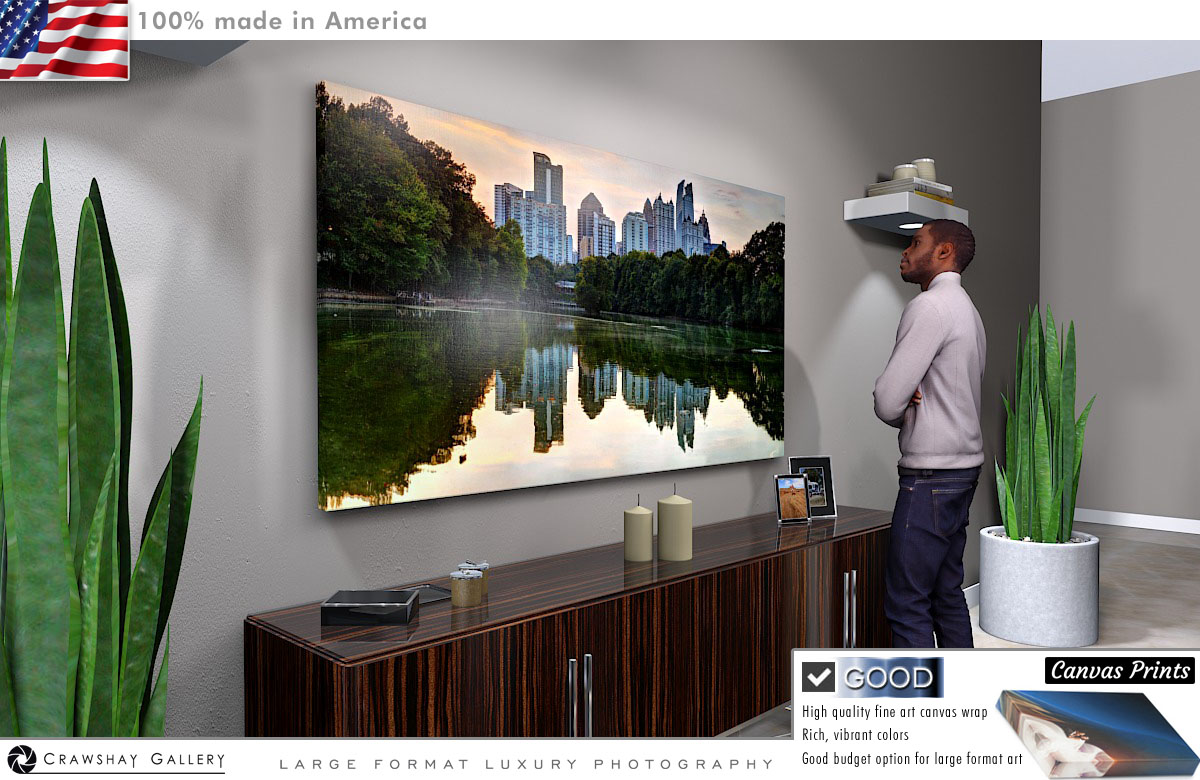 Canvas Print of Piedmont Park Atlanta