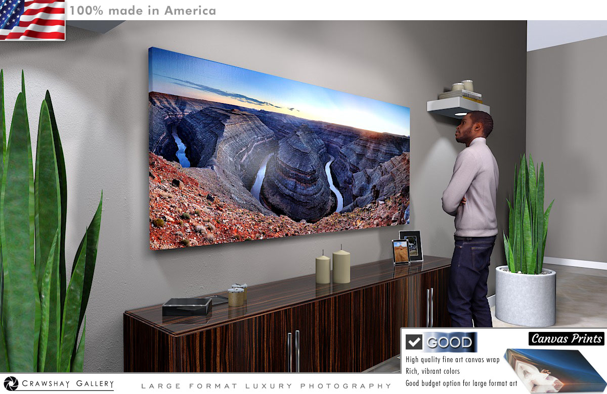Canvas Print of Gooseneck State Park Utah