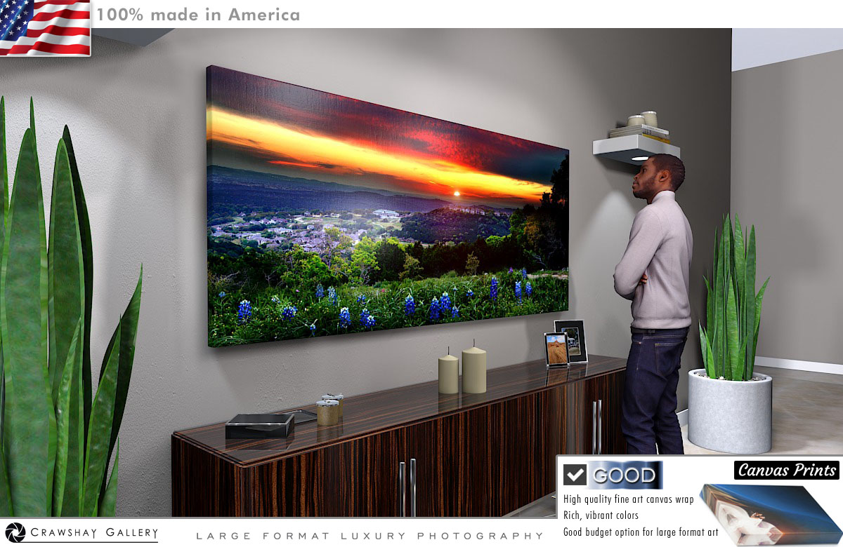 Canvas Print of Texas Hill Country by Riverplace