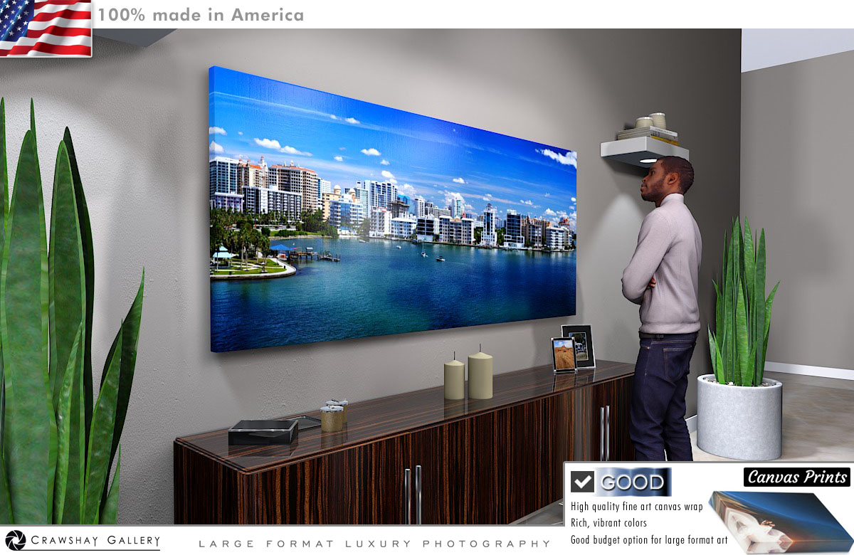 Canvas Print of Sarasota Skyline