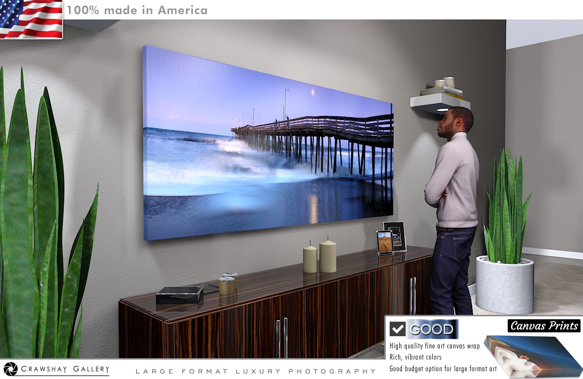 Canvas Print of Virginia Beach Pier