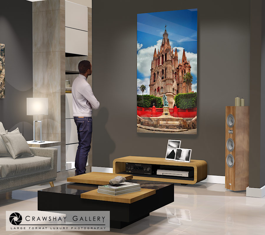 large format photograph of Parroquia de San Miguel Arc?ngel depicted in room
