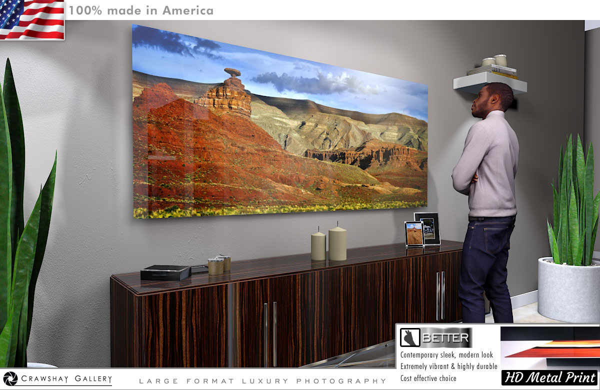 Mexican Hat Direct to Metal Print