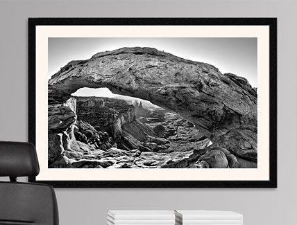 Alternative Mesa Arch Angle Black & White
