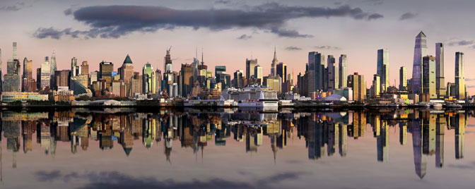A New York State of Mind (Crop) | New York City Skyline | Weehawken Manhattan New York
