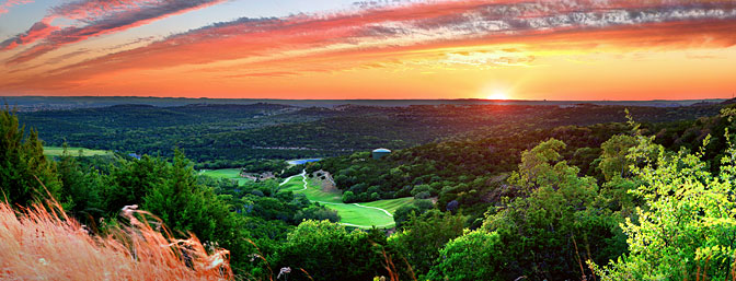 Longhorn Nights | Sunset Hill Country | Riverplace Austin Texas