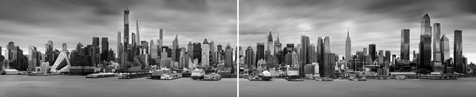 A New York Minute (diptych) | Panorama New York City | New York New York