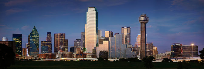 Dallas over the Trinity | Dallas Skyline |  Dallas Texas