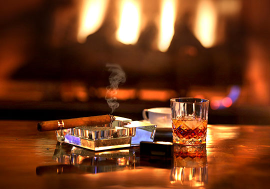 Man Cave | Cigar and Whiskey |   Still Life