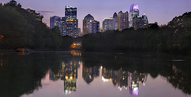 Piedmont Park Evening Skyline   | Atlanta | Georgia