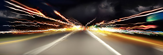 Road Trip | Panoramic Light Painting |  New Orleans Louisiana