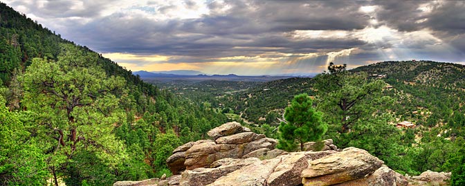 Santa's Rays | Mountain Landscape |  Santa Fe New Mexico